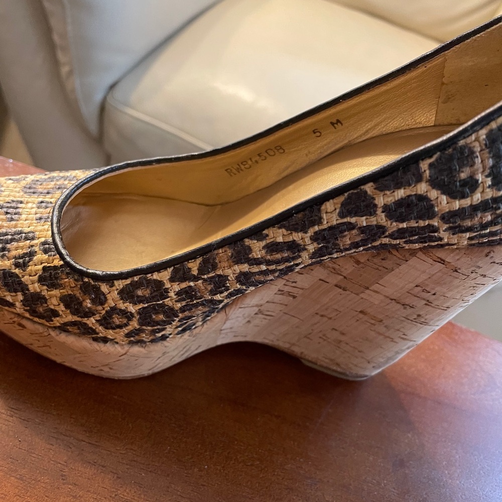 Stuart Weitzman Corkswoon Leopard Print Wedges - image 2